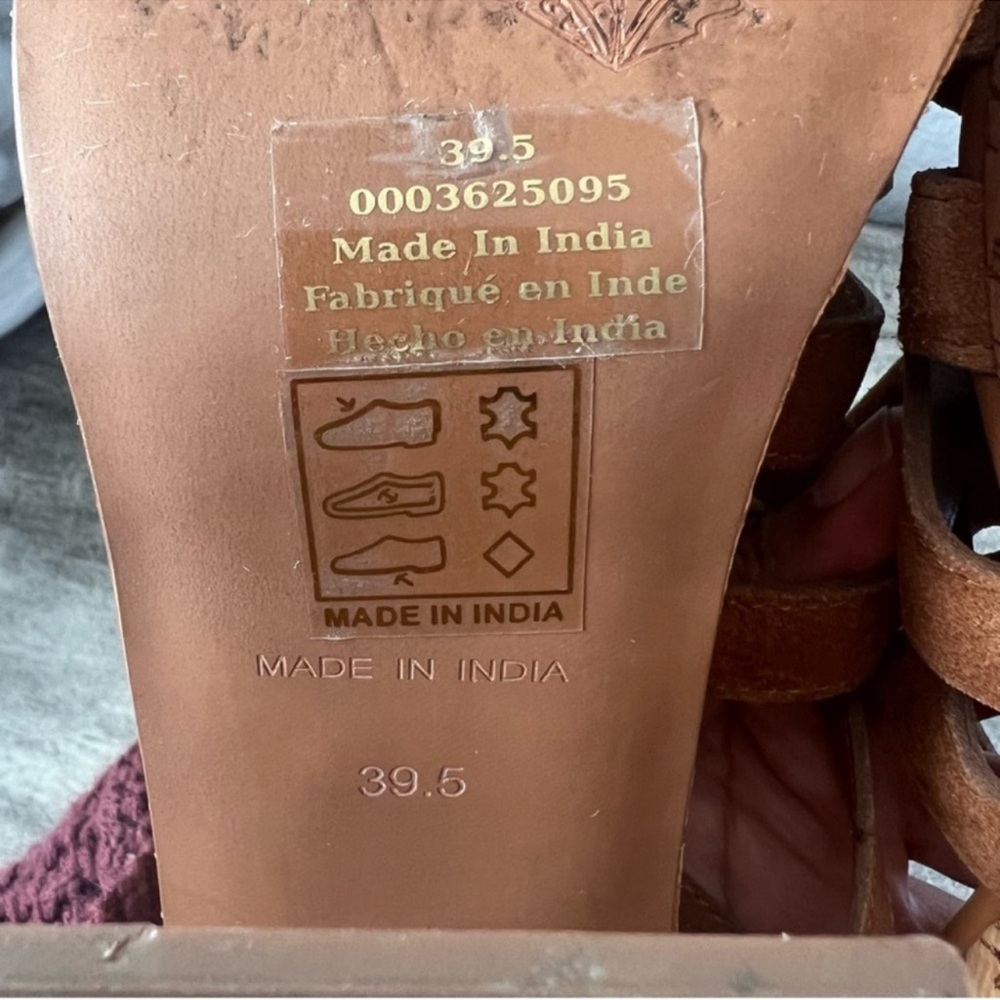 Free People Lisbon MJ Platform Sandals in Brandy Suede size 39.5, US 9.5 - Picture 16 of 16